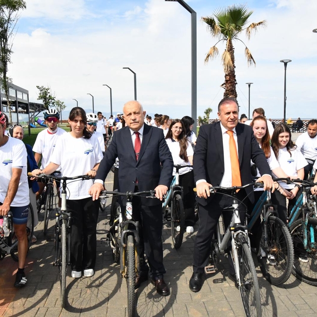 Trabzon'da Avrupa Hareketlilik Haftası'nda 'bisiklet ve yürüyüş' etkinliği