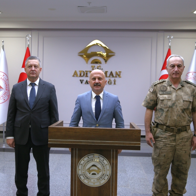 Adıyaman Valisi Osman Varol, kentin bir aylık asayiş verilerini açıkladı