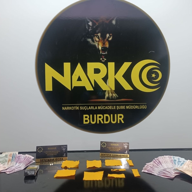 Burdur'da uyuşturucu operasyonunda yakalanan zanlı tutuklandı