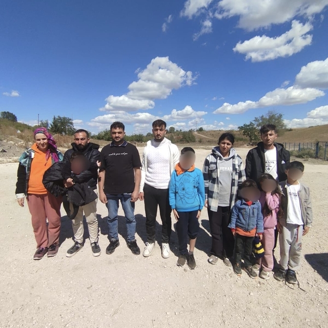 Edirne'de 11 düzensiz göçmen yakalandı