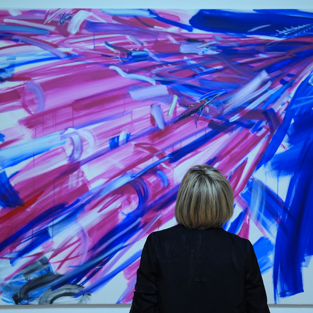 Sanatçı Şeniz Aksoy'un "Uzaklaşan Gelecek, Hatırlanan Manzaralar" sergisi a...