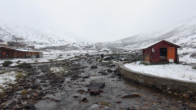 Doğu Karadeniz'in yüksekleri beyaza büründü; çobanlar sürülerini yayladan indirdi
