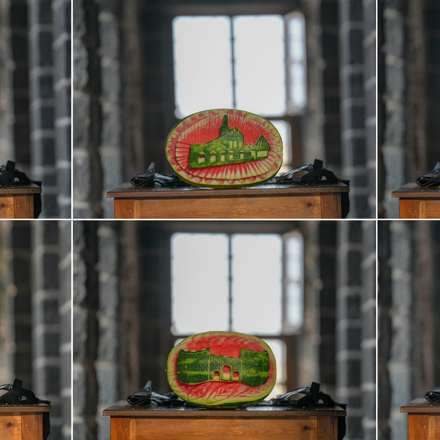 Medeniyetler şehrinin tarihi mekanları Diyarbakır karpuzuna işlendi