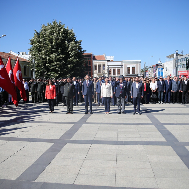 Edirne'de 19 Eylül Gaziler Günü dolayısıyla tören düzenlendi