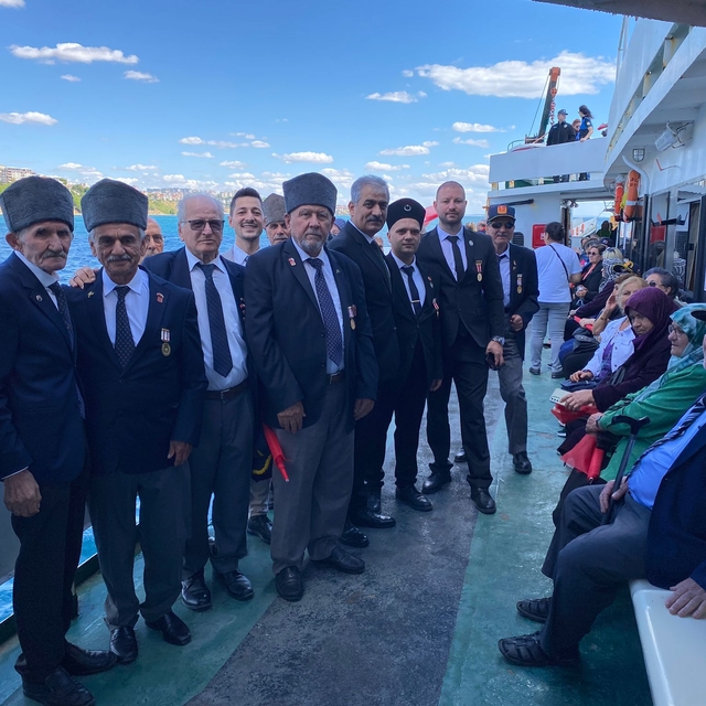 Tekirdağ'da Gaziler Günü dolayısıyla tekne turu düzenlendi