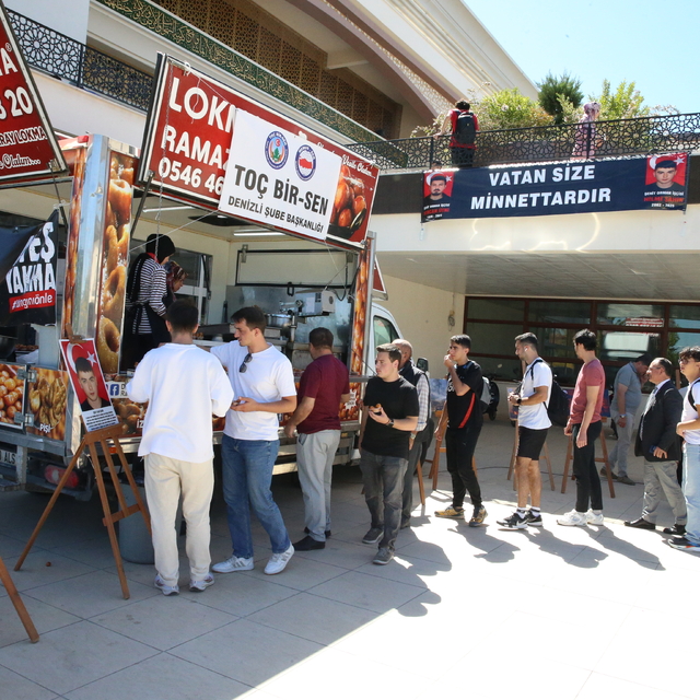 Afyonkarahisar yangınında şehit düşen orman işçileri için lokma hayrı