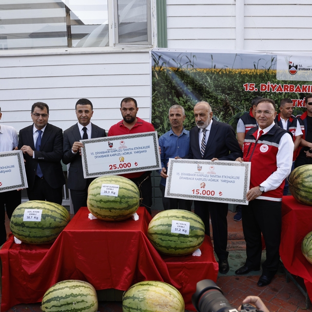 Kuraklığın vurduğu Diyarbakır karpuzunda birincilik 39 kiloda kaldı