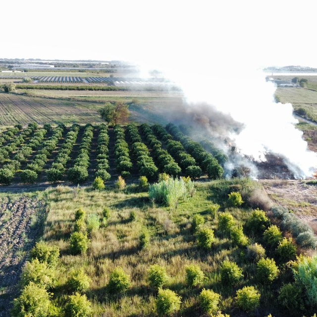 Antalya'da otluk ve sazlık alanda çıkan yangınlar söndürüldü