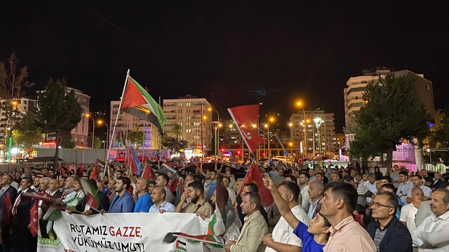 Kahramanmaraş'ta Filistin'e ve Küresel Sumud Filosu'na destek yürüyüşü düzenlendi