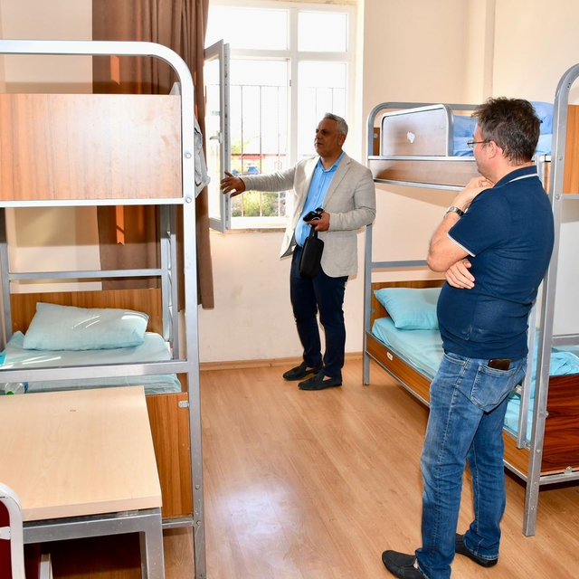 Silifke'deki öğrenci yurtlarını denetlendi