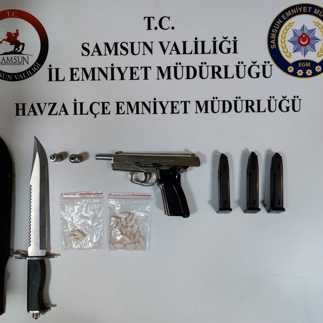 Havza'da uyuşturucu operasyonunda 1 zanlı yakalandı