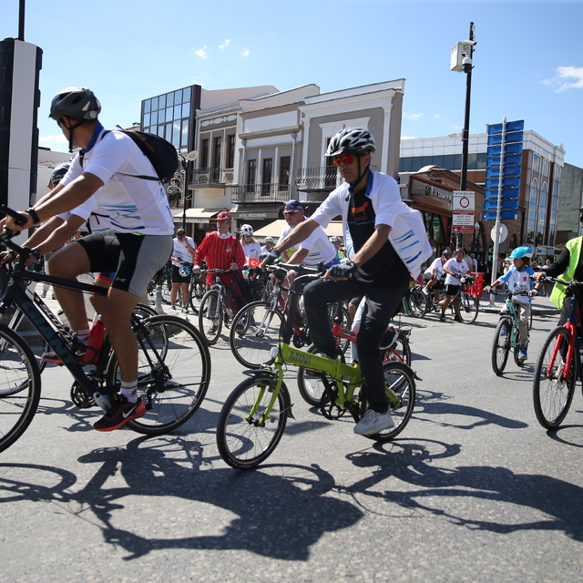 Edirne'de Avrupa Hareketlilik Haftası kapsamında bisiklet festivali düzenle...