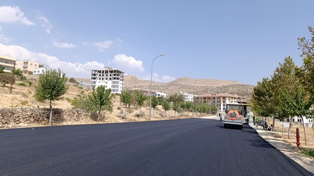 Yeşilli'de yol asfaltlama çalışması başlatıldı