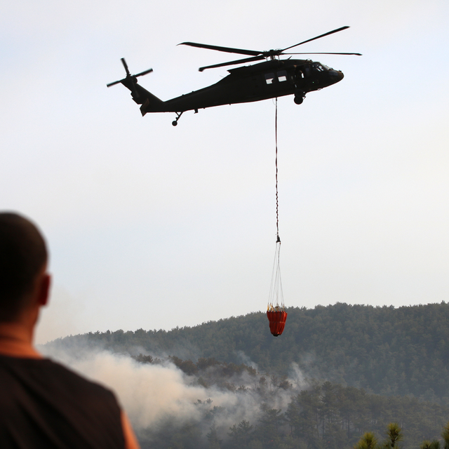 Alanya'daki orman yangınında 3'üncü gün (3)