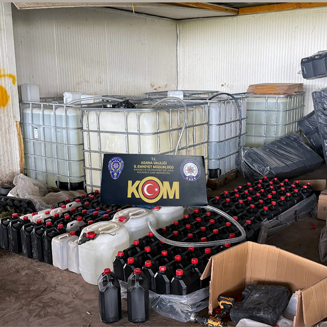 Adana merkezli 5 ilde sahte içki operasyonu