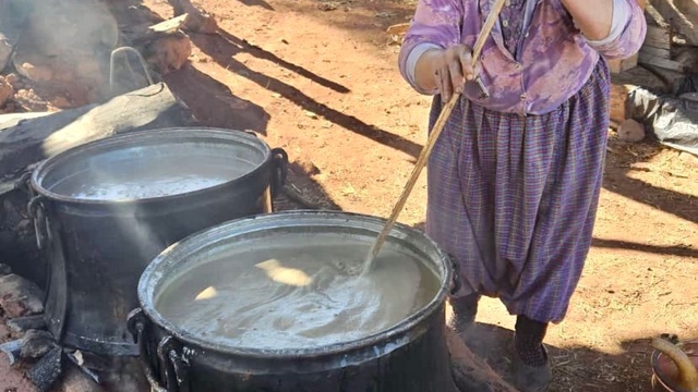 Bolu'da köylüler geleneksel yöntemlerle üzüm pekmezi üretiyor