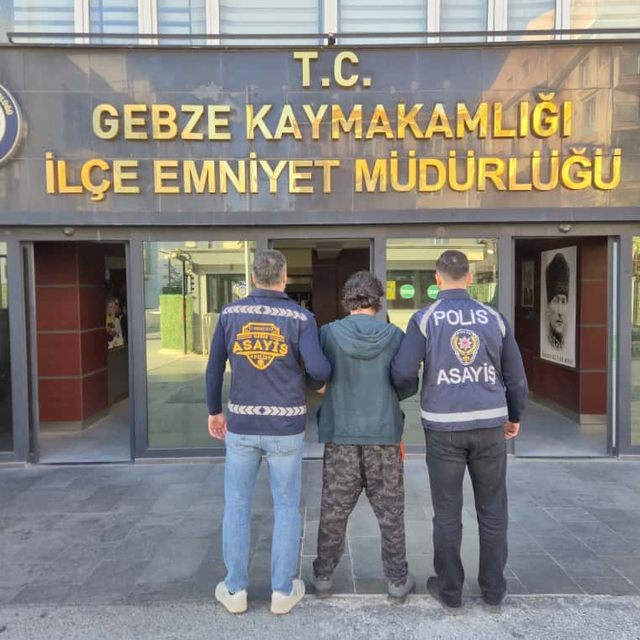 Kocaeli'de 13 yıl 7 ay kesinleşmiş hapis cezası bulunan hükümlü yakalandı