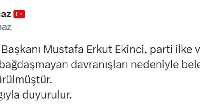 MHP'li Durmaz: Sorgun Belediye Başkanı, belediye başkanları listemizden düşürüldü