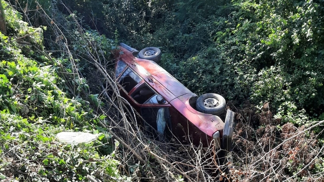 Sakarya'da otomobil şarampole devrildi: Aynı aileden 5 yaralı