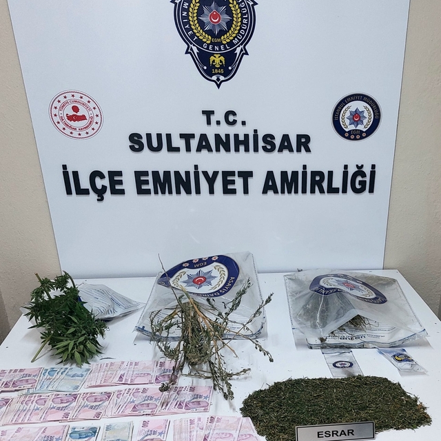 Sultanhisar'da evinde uyuşturucu bulunan kişi gözaltına alındı