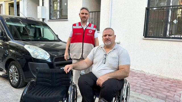 Milli sporcunun çalınan tekerlekli sandalyesi, aynı gün bulunup teslim edildi