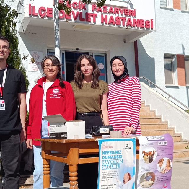 Pazaryeri ilçesinde sigaranın sağlığa zararları anlatıldı