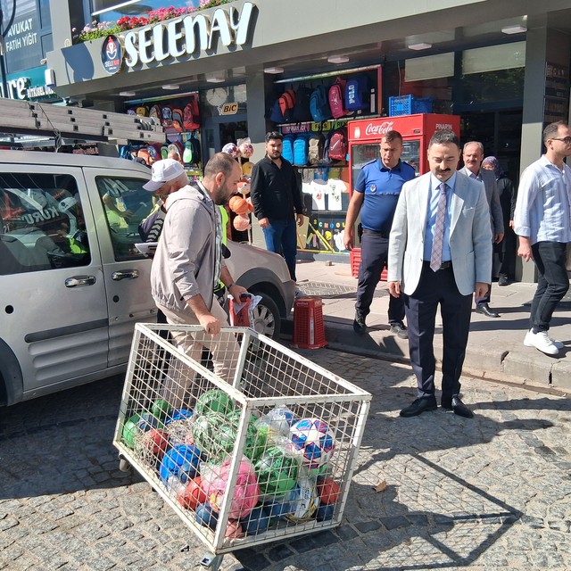 Havza'da yol ve kaldırım işgalleri denetlendi