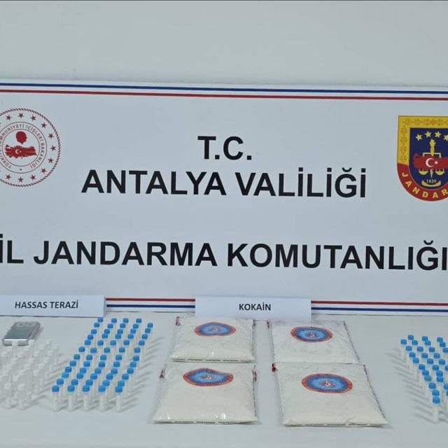 Antalya'da uyuşturucu operasyonu gerçekleştirildi