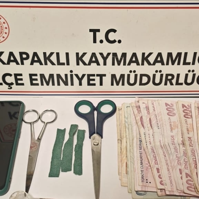 Tekirdağ'da uyuşturucu operasyonunda yakalanan şüpheli tutuklandı