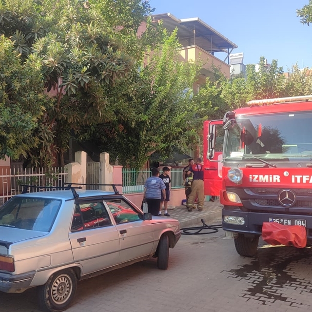 Ödemiş'te evde çıkan yangın söndürüldü