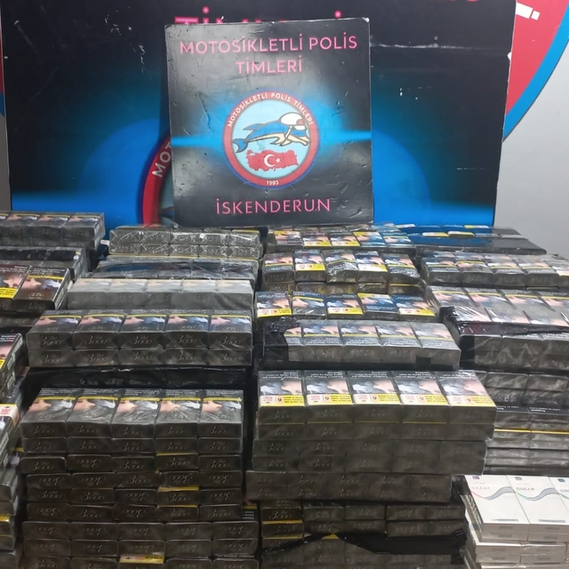 Hatay'da 2 bin 960 paket gümrük kaçağı sigara ele geçirildi