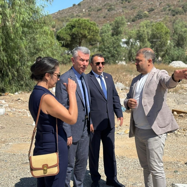 Bodrum Kaymakamı Sırmalı, yeni eğitim alanlarında incelemelerde bulundu