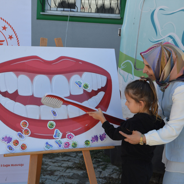 Havza'da anaokulu öğrencilerine ağız ve diş sağlığı eğitimi