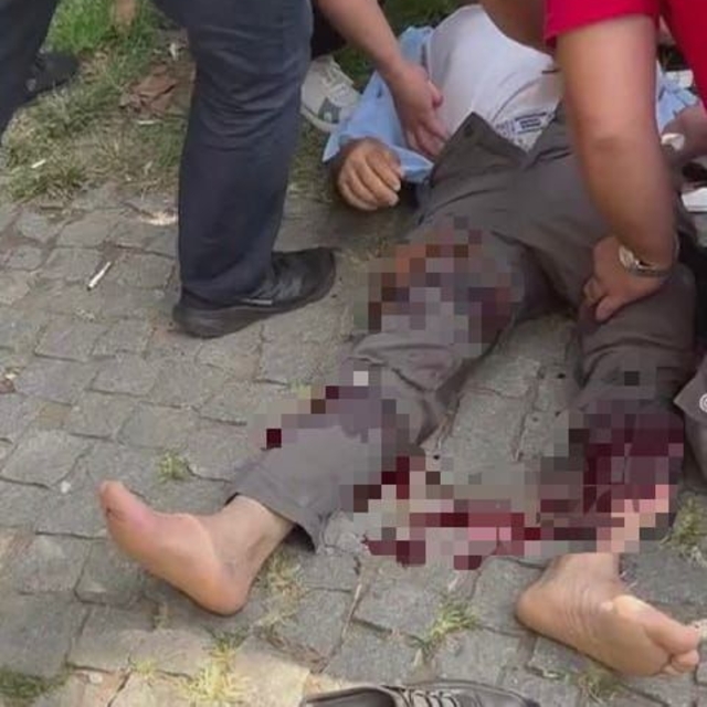 Tartıştığı kişiyi tabancayla bacaklarından vurdu