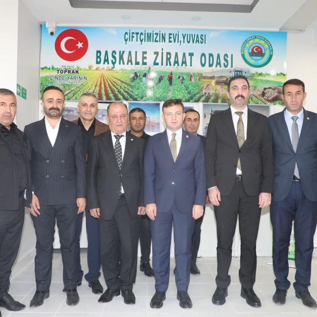 Başkale Kaymakamı Erdoğan'dan Ziraat Odası Başkanı Aşan'a ziyaret