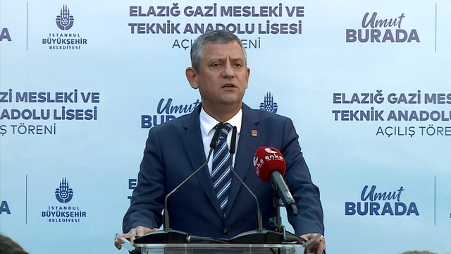 Özgür Özel, Elazığ'da İBB'nin yaptırdığı okulun açılışına katıldı