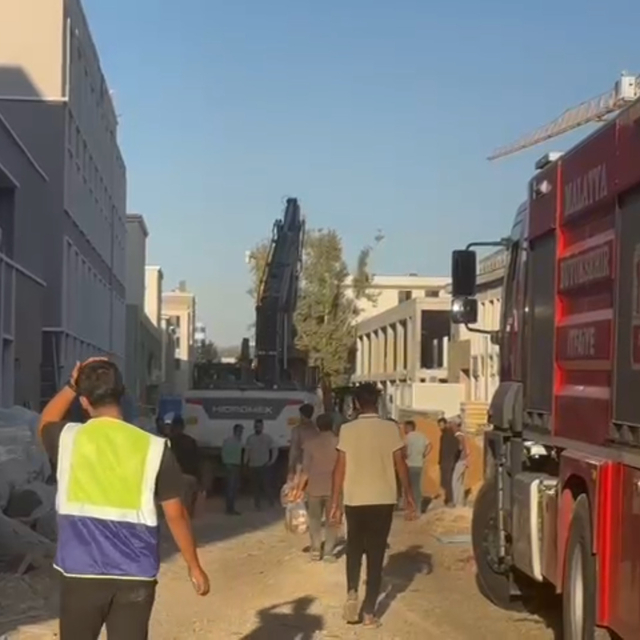 Malatya'da iş yeri şantiyesinde göçük: 1 ölü