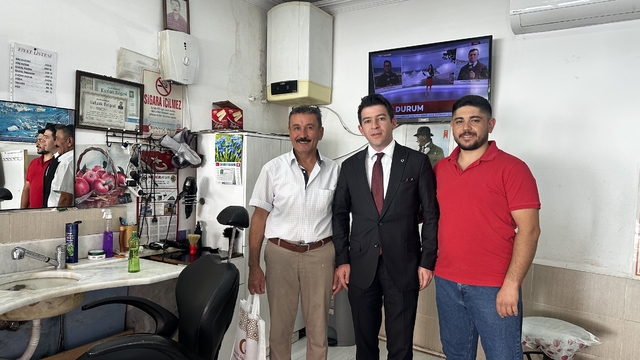 Aksu Kaymakamı Aydın, Ahilik Haftası kapsamında esnafı ziyaret etti