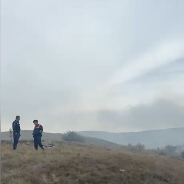 Göynük'te otluk alanda çıkan yangın söndürüldü