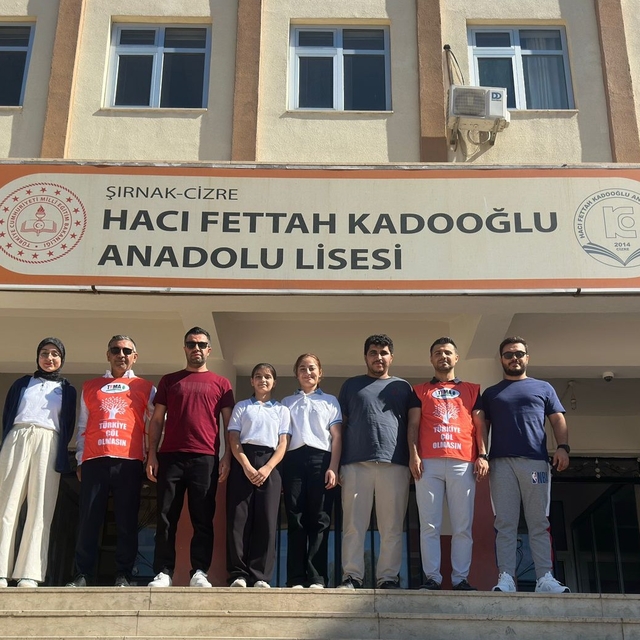 TEMA Vakfı'ndan Cizre'deki okula ziyaret