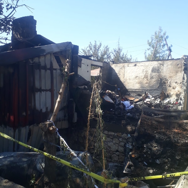 Mersin'de evde çıkan yangında nine ve torunu yaşamını yitirdi