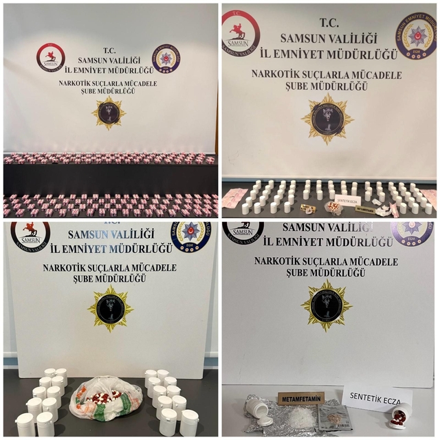 Samsun'da uyuşturucu operasyonunda 5 zanlı yakalandı