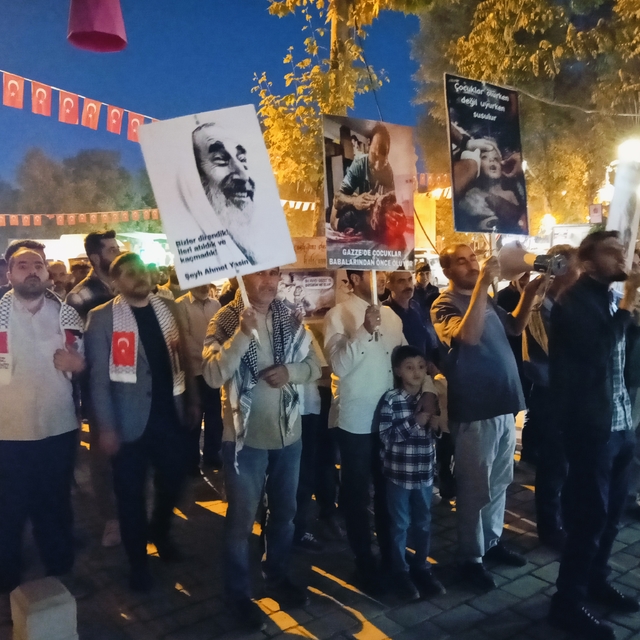 Malatya'da Gazze'ye destek yürüyüşü yapıldı