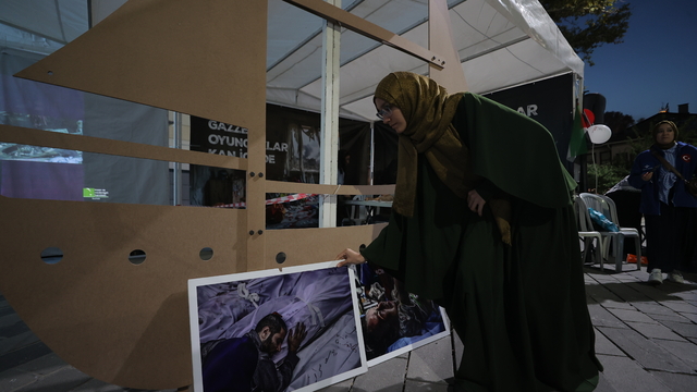 Bursa'da Gazze'ye ve Küresel Sumud Filosu'na destek için nöbet