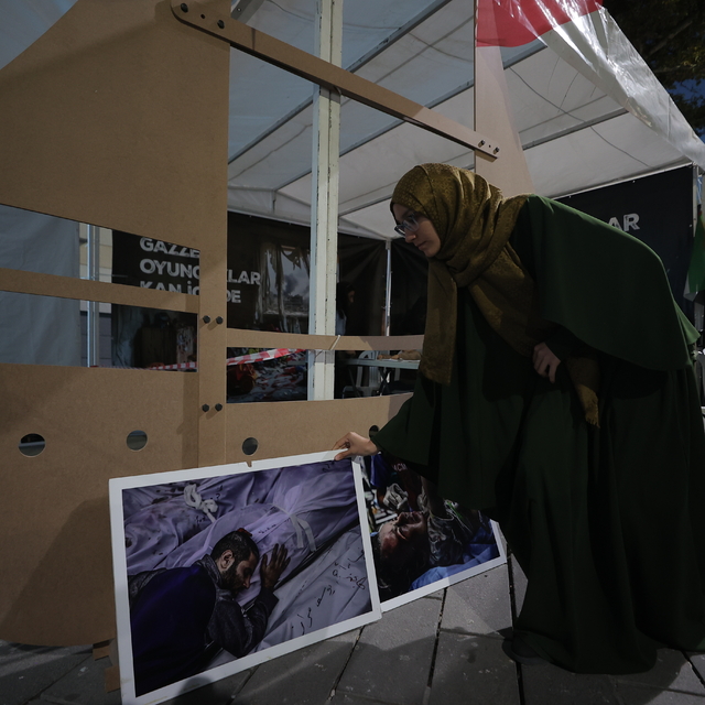 Bursa'da Gazze'ye ve Küresel Sumud Filosu'na destek için nöbet