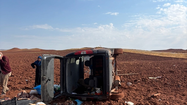 Yozgat'ta devrilen hafif ticari araçtaki 1 kişi yaralandı