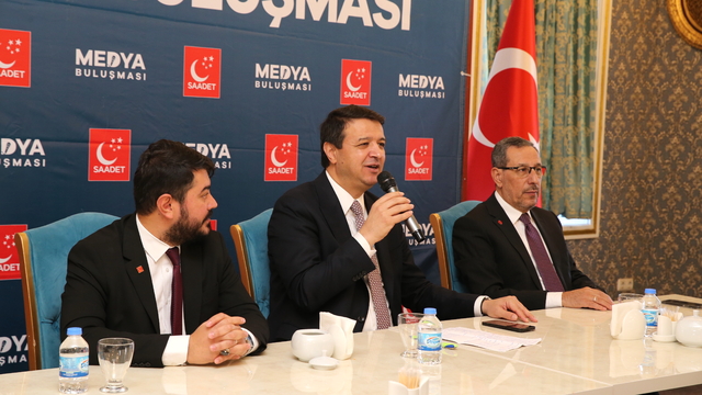 Saadet Partisi Genel Başkanı Arıkan, Erzurum'da "Medya Buluşması" programında konuştu:
