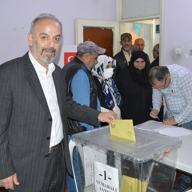 İYİ Parti Havza İlçe Başkanlığına Sayim Çalışkan yeniden seçildi