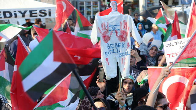 Kilis'te Küresel Sumud Filosu'na destek