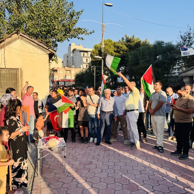 Hatay'da Küresel Sumud Filosu'na destek